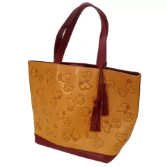 【中古】バッグ スヌーピー ボストンバッグ(ブラウン/レッド) 「PEANUTS(SNOOPY)」
