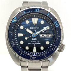 【美品】セイコー　プロスペックス　ダイバースキューバ　PADIコラボモデル　SBDY125　4R36-06Z0　自動巻　青　デイデイト表示（日本語・英語）
