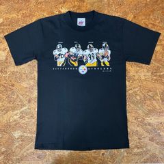 ’00s PITTS BURGH STEELERS Tシャツ M ブラック JOY Athletic製 半袖 NFL スティーラーズ アメフト チームT 2000年 ヴィンテージ ビンテージ VINTAGE ユーズド USED 古着