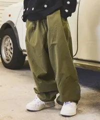 新品未使用 PAIRMANON STREET ペアマノンストリート ワイドシルエット バルーンサーカスパンツ カーキ 子供服 90〜160