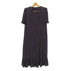 伊太利屋 ワンピース 半袖 ブランド トップス 黒 レディース 11B2サイズ ブラック ITALIYA 【中古】のサムネイル