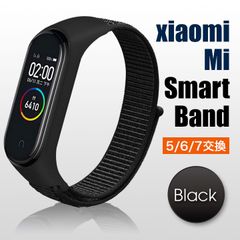 Xiaomi Miスマートバンド 7/6/5対応 交換 バンド ベルト ナイロン