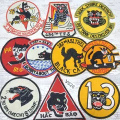 60's 70's ベトナム戦争 ヴィンテージ スコードロン パッチ ワッペン 60's 70's ベトナム戦争 ヴィンテージ スコードロン パッチ