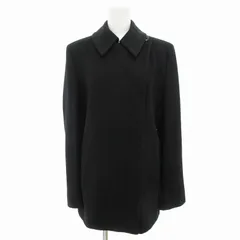 マックスマーラ MAX MARA ステンカラーコート Pコート ピーコート ショート丈 ウール 42 L 黒 ブラック /UOのサムネイル