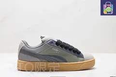 Puma Suede XL Denim ピューマ スエード XL デニム レトロ アイテム ピューマ 滑り止め 耐摩耗 ロートップ ドイツ トレーニング スケートシューズ。-WTO輸入1