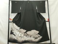 平和屋着物■上質な紬　舞飛翔　反端付き　逸品　未使用　BAAJ9497my 平和屋着物▽上質な紬 単衣 成り物 正絹 逸品 CAAQ8953vf 平和屋