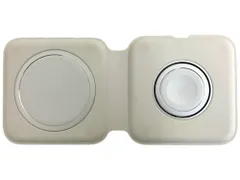 Apple(アップル) MagSafe マグセーフ デュアル充電パッド 携帯用充電器 折りたたみ Qi規格対応 USB-C-Lightningケーブル付き MHXF3AM/A ホワイト 家電/004