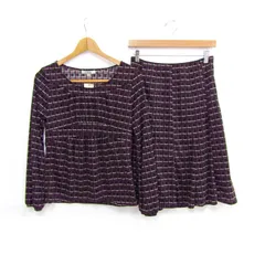 アルファキュービック セットアップ ブランド 未使用 上下セット 日本製 黒 レディース M/64-89サイズ ブラック ALPHA CUBIC