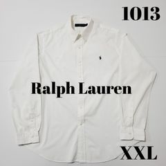 Ralph Lauren　ラルフローレン　長袖シャツ　白シャツ　ロゴ刺繍