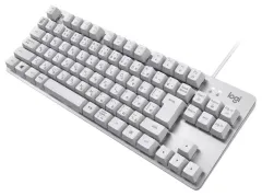 【中古】PCハード 有線 TKLメカニカルキーボード K835 BLUEクリッキー (オフホワイト/シルバー) [K835OWB] 