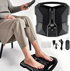 【2025新登場】EMS 足裏 足筋トレ 足トレーニング 筋トレ 太もも リモコン操作 温熱モード 家トレ LEDパネル 25種類モード 99段階調整可能 持ち運びやすい 収納簡単 在宅 男女兼用 敬老 高齢者へのプレゼント 日本語説明書付き