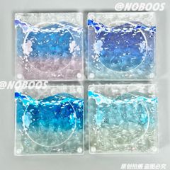 缶バッジケース　展示用　「沉浸海底」シリーズ　4点セット