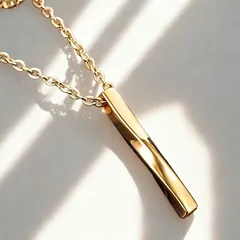 ネックレス メンズ  ペンダントおしゃれ 安い かっこいい シンプル ゴールド
