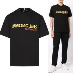 211 MONCLER GRENOBLE モンクレール グルノーブル 8C00005 8390T ブラック Tシャツ クルーネック 半袖