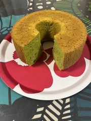 抹茶のシフォンケーキ　ラカント使用