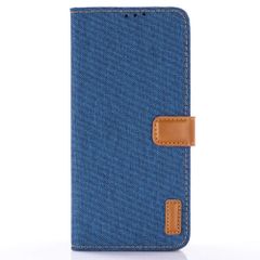 新型モデル デニム 】 デザイン ケース 手帳型 Galaxy S10 / docomo SC-03L Viesa / au SCV41 対応 Samsung 手帳ケース (ネイビー) 全面保護 【 ベストデニム材料 カード収納ポケット 横置きスタンド機能 ス