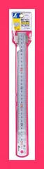 【スタッフおすすめ！】シンワ測定(Shinwa Sokutei) 直尺 シルバー ストッパー付き 30cm 76752