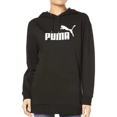 ★プーマ PUMA 新品 レディース ビッグロゴ スウェット プルオーバー パーカー フーディー 黒 Mサイズ [588701-01-M] 二 壱★QWER★
