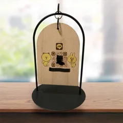 オーダーQRコードスタンド❣️ LINEやInstagramのQRコードを木に加工致します♫会社や個人事業主の方、ご自宅に飾ってお客様にアピールする材料としてお使いいただけます^ ^