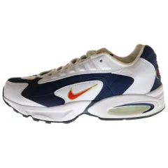 NIKE (ナイキ) AIR MAX TRIAX USA エアマックス トライアックス ローカットスニーカー ホワイト/ネイビー US9.5/27.5cm CT1763-400