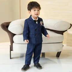 ☆ ネイビー ☆ 130cm ☆ 男の子 フォーマルスーツ pkxt8822 フォーマルスーツ 男の子 スーツ フォーマル 子供スーツ キッズスーツ 子供服 ジャケット ズボン 蝶ネクタイ ジュニア キッズ おしゃれ 韓国 お祝い 入学式 卒園式