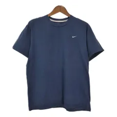 NIKE ナイキ 半袖Ｔシャツ ワンポイントロゴ ネイビー(メンズ L)中古 古着 T6321