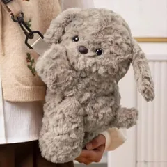 犬のショルダーバッグ ぬいぐるみバッグ かわいい おしゃれ ミニバッグ ポシェット ふわふわ ショルダーバッグ バック オシャレ ガールズ 女の子 プレゼント ギフト i250325-249