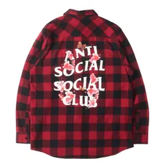 assc anti social シャツ　フランネル　チェック　アンチソーシャル assc anti social シャツ フランネル チェック アンチソーシャル