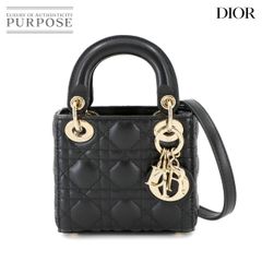 未使用 展示品 クリスチャン ディオール Christian Dior レディディオール マイクロ 2way ハンド ショルダー バッグ レザー 90284801