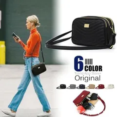 【美品・未使用新品】ショルダーバッグ レディース 斜めがけ カジュアル ミニバッグ 小さめ バッグ 3POCKET 大人気バッグ キルティングバッグ シンプル 軽量 大人