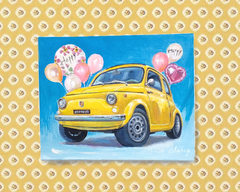 【一点物】『　ドライブ　』油絵 F3号　油彩　油画　絵画　インテリアアート　キャンバス　ハンドメイド