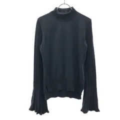 SPORTMAX スポーツマックス リブスリーブハイネックニットセーター  ネイビーのサムネイル