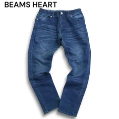 BEAMS HEART ビームス ハート USED加工★ ストレッチ スウェット イージー テーパード デニム パンツ ジーンズ Sz.M メンズ