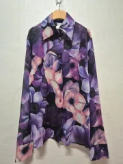 希少★Versace ヴェルサーチ イスタンテ 総柄 シルクシャツ 42 希少☆Versace ヴェルサーチ イスタンテ 総柄 シルクシャツ 42