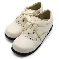 アクシーズファム ドレスシューズ 幅広 ３E 靴 シューズ ブランド 白 キッズ 女の子用 21サイズ ホワイト系 axes femme 【中古】