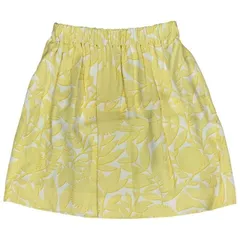 ルイヴィトン スカート ミニスカート ボトムス 総柄 レーヨン イエロー [サイズ 34]