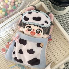 ぬいぐるみ服 寝袋 乳牛 可愛い 洗える 着せ替え 人形服 セット プレゼント 飾り 本体無し