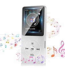 MP3プレーヤー Bluetooth5.1 有線 無線 音楽プレイヤー 32GB付属 128GBまで拡張可能 6種イコライザー設定 Sdove HIFI音質 内蔵スピーカー 音量調節 小型 軽量 ダイレクト録音
