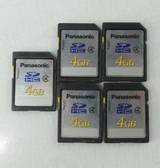 5枚セット Panasonic 4GB SDHCカード CLASS4 パナソニック PC パソコン ストレージ クリックポスト発送