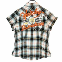 《希少》ハーレーダビッドソン半袖シャツ F デカロゴ ホワイト HS401 希少》ハーレーダビッドソン☆半袖シャツ F デカロゴ ホワイト HS401