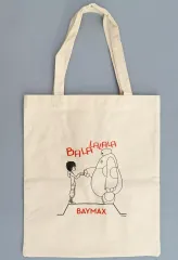 【中古】バッグ ベイマックス＆ヒロ/ナチュラル トートバッグ 「Happyくじ ベイマックス」 D賞