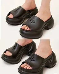 SMFK サンダル スリッパ 厚底 レディース 24センチ 38サイズ