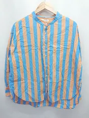 ◇ Θ CIAOPANIC TYPY チャオパニックティピー ストライプ柄 長袖 シャツ サイズF ブルー オレンジ レディース E  【1503040010767】