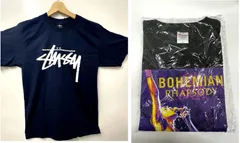 ステューシー STUSSY 半袖 Tシャツ ネイビー  ＆  ボヘミアン・ラプソディ Tシャツ　２枚セット