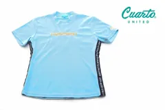 【中古】クアトロユナイテッド｜CUARTO UNITED｜パイル地サイドロゴテープ半袖モックアップシャツ｜レディースゴルフウェア｜M