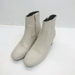 ■ ⊇ Oriental Traffic ジップアップ ショートブーツ ショートブーツ サイズM ベージュ レディース E  【1412090060946】