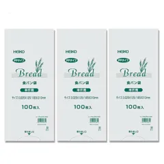【特価商品】シモジマ(Shimojima) HEIKO PP食パン袋半斤用 300枚（100枚x3束） ヘイコー パン袋 におい袋のサムネイル