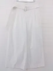 ◇ ◎ Laf… ラ エフ ベルト付 ハイウエスト ワイド パンツ サイズ 2S ホワイト レディース P  【1212270001635】
