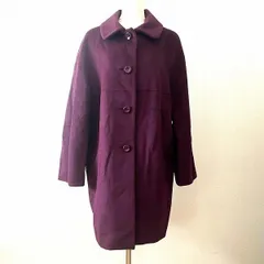#wnc ハナエモリ HANAEMORI コート 38 赤紫 アンゴラ混 シルク混 レディース [937004]のサムネイル