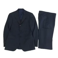 BEAMS ビームス BEAMSF 段返り2B スーツ セットアップ ネイビー系 42【中古】のサムネイル